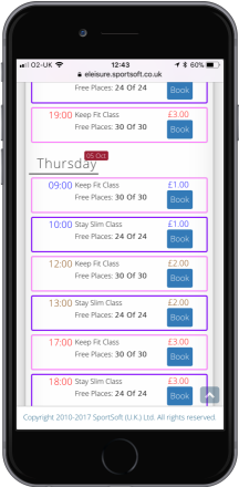 screenshot of Small Club System